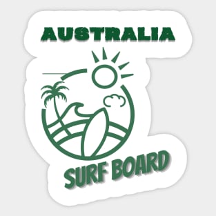 Australia surf board Sticker